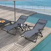 Outsunny Sonnenliege 2er Set klappbar Zero Gravity Produktbild-Vorschau 2