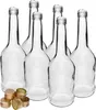 6er Set Glasflaschen 500ml mit goldenem Schraubverschluss – Produktbild-Vorschau 5