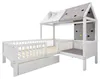 Kinderbett 90 x 200 cm im Hausdesign mit Zeltstoff & Produktbild-Vorschau 11