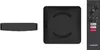 A Blaupunkt Android TV Box and its remote control are displayed against a white background. Produktbild-Vorschau