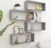 vidaXL Étagères en cube 4 pcs. Gris béton 60x15x23 cm Bois Voir les images du produit 14