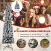 COSTWAY 180 cm Bleistift Weihnachtsbaum mit Schnee, Produktbild-Vorschau 7