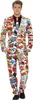 Smiffys - Kostuumset - Heren SM3061 (maat L) (rood/wit) Productafbeelding-voorbeeld 1