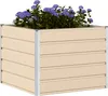 vidaXL Fioriera avorio 100 x 100 x 75 cm in acciaio Anteprima dell’immagine prodotto 3
