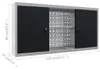 vidaXL Wand-Werkzeugschrank Industrie-Stil Metall Grau und Produktbild-Vorschau 7