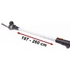 A telescopic hedge trimmer shown against a white background with a measurement overlay. Produktbild-Vorschau
