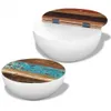 The Living Store 2-tlg. Couchtisch-Set Halbkugel Altholz Produktbild-Vorschau 5
