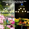 2 pezzi illuminazione solare da giardino lucciola con 6 LED Anteprima dell’immagine prodotto 2
