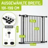 Bomi Treppenschutzgitter ohne Bohren, 191-199 cm, flacher Produktbild-Vorschau 2