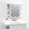 vidaXL Spiegelschrank mit LED Hochglanz-Weiß 70x16,5x60 cm Produktbild-Vorschau 1