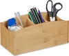 organizér na stůl relaxdays bamboo 4 přihrádky Náhled obrázku produktu 1