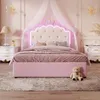 A child's bedroom with a pink bed, canopy, and decorative elements. Náhled obrázku produktu