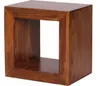 WOHNLING Standregal Massivholz Sheesham 44cm hoch Cube Produktbild-Vorschau 3