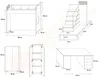 Etagenbett Felix Hochbett  mit Schreibtisch und 2x Bett Produktbild-Vorschau 2