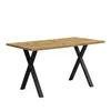 MODFU Table À Manger Avec Piètement Croisé Noir, Plateau Voir les images du produit 10