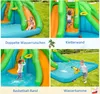 Aufblasbar Wasserpark mit Doppelrutsche, Kletterwand & Produktbild-Vorschau 2