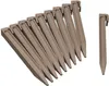 A group of taupe-colored garden stakes arranged diagonally on a white background. Produktbild-Vorschau