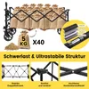 Sekey XXXL Bollerwagen Faltbar 300L 200KG Transportwagen Produktbild-Vorschau 6