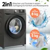 Bomann WAT 7186, Přední plnění, Stojací, Černá, Titanová, Náhled obrázku produktu 2
