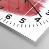 Wanduhr - Quadrat - Glasuhr - Rot Farben Stück - 30x30cm - Produktbild-Vorschau 5