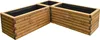 HolzGarden Pflanzkübel Set 3 Stück Holz Teak Imprägniert Produktbild-Vorschau 1