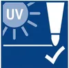 A graphic illustrating UV protection. Produktbild-Vorschau