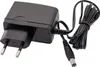 A black power adapter with a European plug and a coiled cable. Produktbild-Vorschau