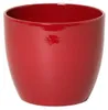 Floran Pflanzentopf - rot - glanzend - Keramik - 28 x 25 cm Produktbild-Vorschau 1