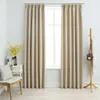 vidaXL Verdunkelungsvorhänge mit Haken 2 Stk. Beige Produktbild-Vorschau 2