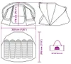 vidaXL Tenda da pesca 5 persone marrone impermeabile Anteprima dell’immagine prodotto 5