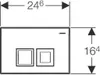 Geberit Betaetig.-Platte DELTA 50 115.135.11.1 f.UP-Spk., Produktbild-Vorschau 11