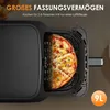 OYAJIA 9L Heißluftfritteuse mit Sichtfenster, Friteuse Produktbild-Vorschau 3