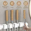 Besenhalter – 5 Halterungen + 6 Haken – kein Bohren Produktbild-Vorschau 3