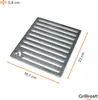Ofenrost 19,7x22cm aus massivem Stahl - Kein Guss dadurch Produktbild-Vorschau 4