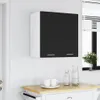 vidaXL Nástenná skrinka Lyon Black 60x31x60 cm Materiál na Náhľad obrázku produktu 2