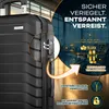 tillvex® Reisekoffer Set 4-TLG. + Gepäckwaage, 8X Produktbild-Vorschau 4