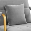 Yaheetech Samtiger Sessel Polstersessel mit Lendenkissen, Produktbild-Vorschau 6