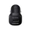 A black Samsung car charger with a USB port. Produktbild-Vorschau