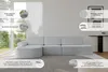 ALTDECOR Ecksofa mit Schlaffunktion und Bettkasten - Produktbild-Vorschau 8