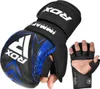 A pair of MMA grappling gloves with a hand inside one of them, displayed against a white background. Voir les images du produit