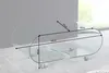 Extravaganter Glas Couchtisch FANTOME 90cm transparent Produktbild-Vorschau 9