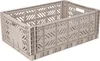 A single, empty, foldable storage crate. Produktbild-Vorschau