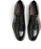 A pair of black leather dress shoes on a white background. Produktbild-Vorschau