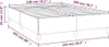 vidaXL Cadre de lit sans matelas gris clair 140x200 cm Voir les images du produit 7