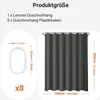 Sprchový záves tmavo šedý 100x200cm Záťažový lem textilný Náhľad obrázku produktu 2