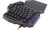 A black Redragon K585 RGB gaming keypad is shown from a slightly elevated angle against a white background. Produktbild-Vorschau