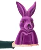 Dekorative Hasenfigur Denkerpose Beflockt Elegante Produktbild-Vorschau 4