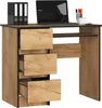 A desk with drawers and a laptop on top, set against a white background. Produktbild-Vorschau