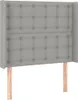 vidaXL Boxspringbett mit Matratze & LED Hellgrau 90x200 cm Produktbild-Vorschau 7
