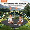 Two children sitting on a climbing dome hammock in an outdoor setting. Anteprima dell’immagine prodotto